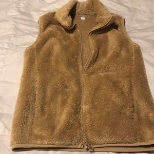 UNI GLO CAMEL FLEECE VEST SIZE SMALL